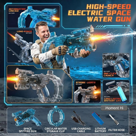 Mechanical Transforming Electric Water Gun