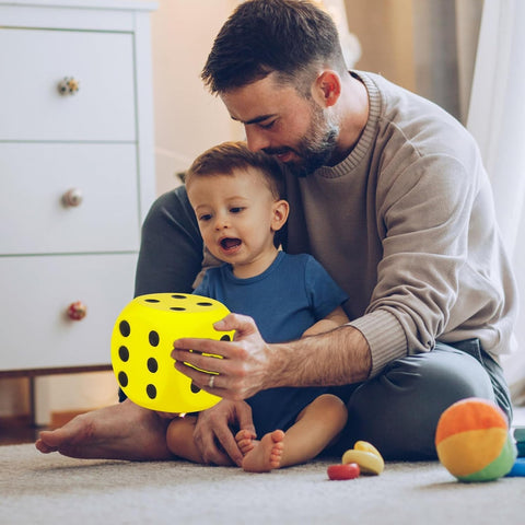 5.9'' Jumbo Foam Dice Squishies (Yellow)