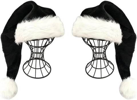 Santa Hat - Xmas Christmas Hat Pack 2 Pcs
