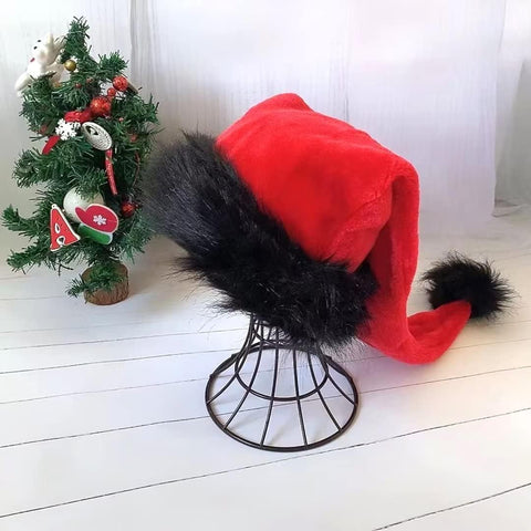 Santa Hat - Adults Deluxe Xmas Christmas Hat Pack 2 Pcs