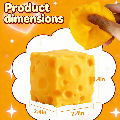Yellow Cheese Squishy 2 (Pack)