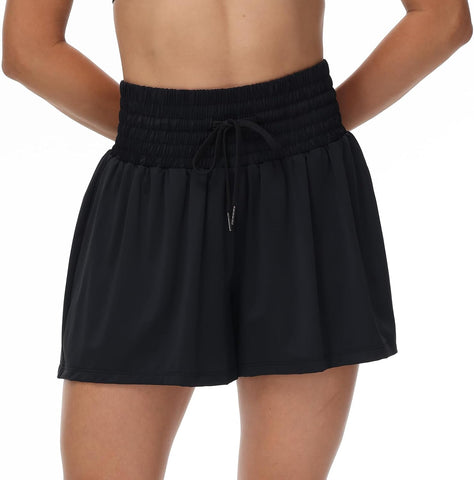 Flowy Athletic High Waist Skort with Pocket