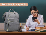 15.6 inch Laptop Backpack with USB charging port for women