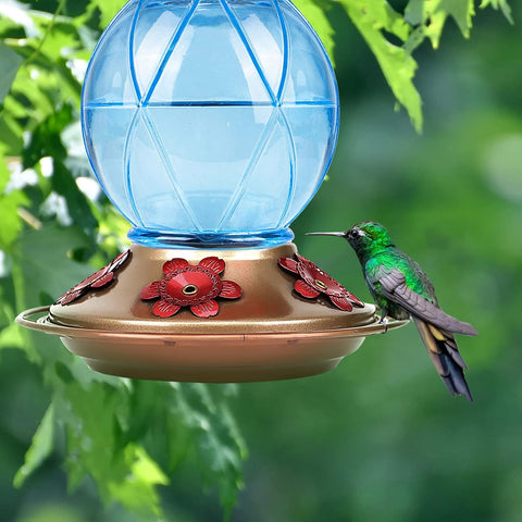 2 Glass Hummingbird Feeders