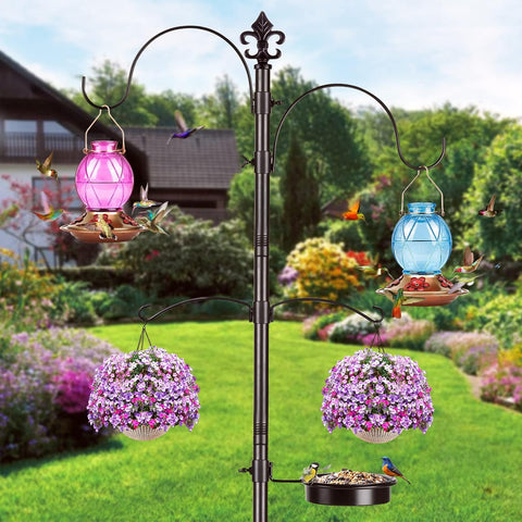 2 Glass Hummingbird Feeders