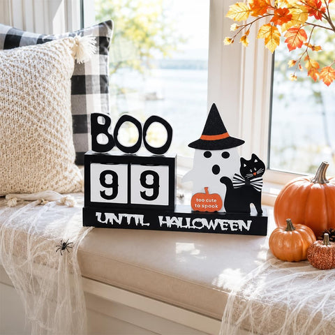 Halloween Wood Countdown Calendar Halloween Blocks