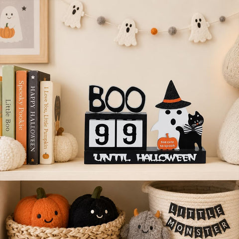 Halloween Wood Countdown Calendar Halloween Blocks