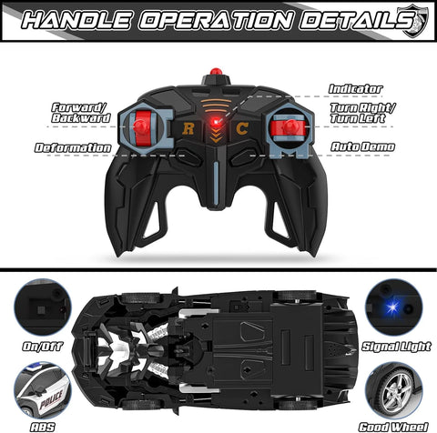 Transforming Robo- Remote Control Car