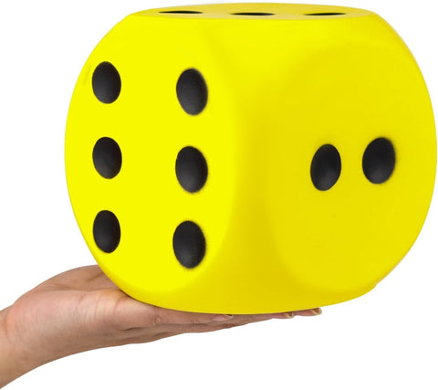 5.9''  Jumbo Foam Dice Squishies (Yellow)