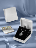 3 Hearts Crystal Necklace for Women, Pendant Engraved Love You