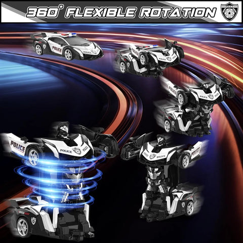 Transforming Robo- Remote Control Car