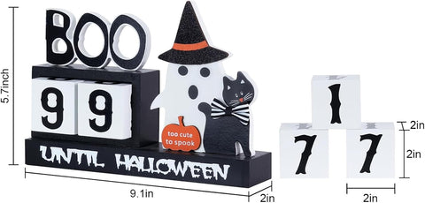 Halloween Wood Countdown Calendar Halloween Blocks