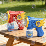 Bubble Gun Toys for 3+ Year Old Kids Boys Girls, Automatic Bubble Machine with Bubble Solution, Summer Outdoor Kids Toys for Ages 3-4,4-6,5-7, Birthday Party Gifts for 3 4 5 6 7 8 Year Old