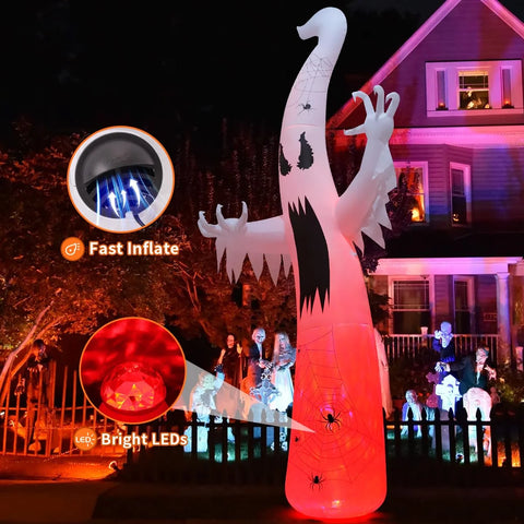 11.8ft Inflatable Blowup- Ghost Scary