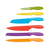 12 PC- Colored Kitchen Knife Set