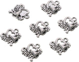 50Pcs- I Love  Cheer Charms