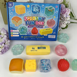 8-Pcs Squishies Pack, Cute Animal Shapes Squishy Stress Balls, Soft Squeeze Malt Sugar Slow-Rebound Fidget Sensory Toy, Party Favor & Holiday Gift for Festive Supplies