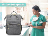 15.6 inch Laptop Backpack with USB charging port for women