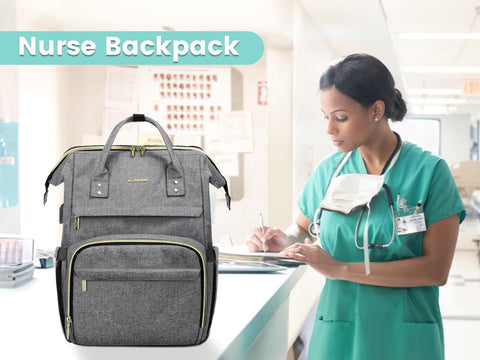 15.6 inch Laptop Backpack with USB charging port for women