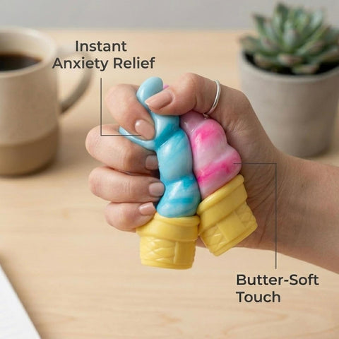 Ice Cream Squeeze Squishy (Blue)