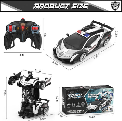 Transforming Robo- Remote Control Car