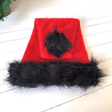 Santa Hat - Adults Deluxe Xmas Christmas Hat Pack 2 Pcs