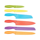 12 PC- Colored Kitchen Knife Set