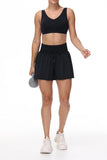 Flowy Athletic High Waist Skort with Pocket