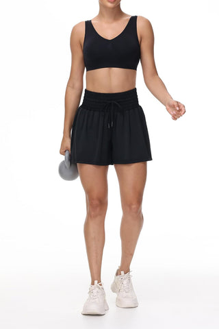 Flowy Athletic High Waist Skort with Pocket