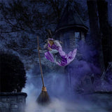 Halloween Props Garden Flying Witch Terror Flying Witch Courtyard Decoration Flying Witch, Halloween Decoration