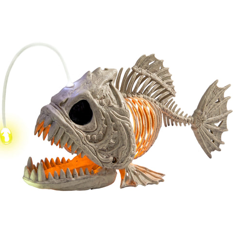 Spooky Halloween Skeleton Plastic Fish