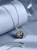 3 Hearts Crystal Necklace for Women, Pendant Engraved Love You