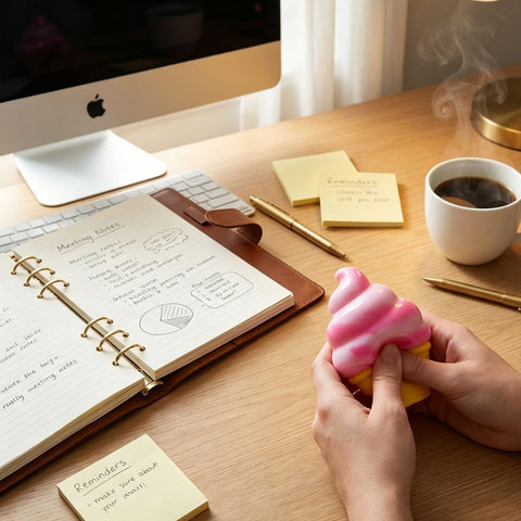 Ice Cream Squeeze Squishy (Pink)
