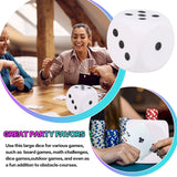 5.9''  Jumbo Squishie Foam Dice (White)