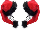 Santa Hat - Adults Deluxe Xmas Christmas Hat Pack 2 Pcs