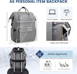 15.6 inch Laptop Backpack with USB charging port for women