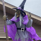Flying Witch On Broomstick