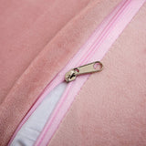 Pink Faux Fur Pillow COVERS- (18X18 Inch)- pillow inserts not included