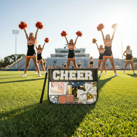 Clear Cheer Makeup Bag Cosmetic Bag Travel Toiletry Organizer Pouch