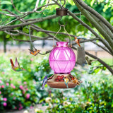 2 Glass Hummingbird Feeders
