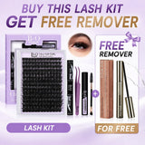 Black Pearl Kit 200D L B&Q Dramatic Soft Mega Thick Volume Individual Clusters,D-Curl,Diy Eyelashes Extension,Waterproof,Week Long Lasting,Salon Full Fake Lashes for Stacking,Vacation Lash Makeup Cosmetic #Tiktokshopbacktoschool
