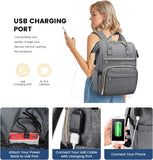 15.6 inch Laptop Backpack with USB charging port for women