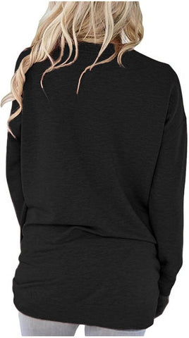 Womens Casual Crewneck Sweatshirt WITH POCKETS!