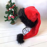 Santa Hat - Adults Deluxe Xmas Christmas Hat Pack 2 Pcs