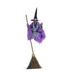 Flying Witch On Broomstick